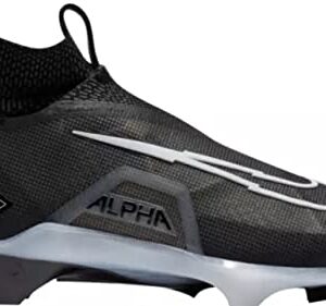 Nike Alpha Menace Elite 3 CT6648-001 Black-White Men's Football Cleats 8 US