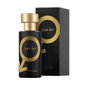 vwlvrsco golden lure her perfume, cologne for men attract women, romantic glitter perfume gift