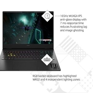 HP OMEN Transcend 16.1" Gaming Laptop PC, NVIDIA GeForce RTX 4060, Intel i7-13700HX, Refined 1080p IPS, HD Webcam (16-u0010nr).,Black