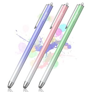 stylus pens for touch screens, fiber tips & high sensitivity universal stylus pen compatible with ipad/iphone/android/tablets and other capacitive touch screens devices
