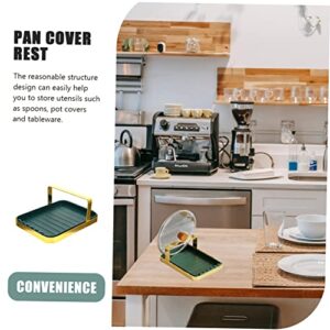 Cabilock Pot Lid Spoon Holder Cutting Board Holder Stand Pan Holder Pot Lid Holder Pan Lid Holder Pot Lid Rack Shelf Pan Organizer Home Supply Home Pan Organizer Kitchen Organizer Cupboard