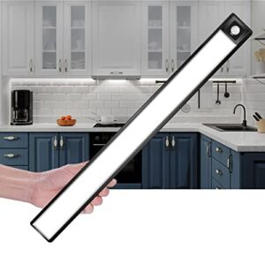 aipolloo under cabinet lighting motion sensor dimmable closet light, 69-led under counter lights 3000mah wireless usb rechargeable magnetic stick-on night light for kitchen, wardrobe, cupboard
