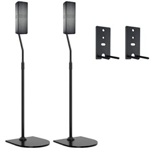 maozhren adjustable stand for bose speaker stands, for bose omnijewel lifestyle 650, surround speaker 700, floor speaker stand for bose omnijewel floor stand, with omnijewel bracket, black (pack of 2)