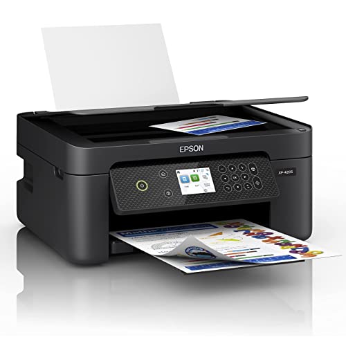 Epson Expression Home XP-4205 Wireless All-in-One Color Inkjet Printer, Black - Print Copy Scan - 5760 x 1440 dpi, 10.0 ppm, 2.4" Color Display, Auto 2-Sided Printing, Voice Activated, USB, WiFi