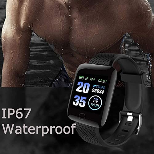Bzdzmqm Smart Watches for Men Women, Smart Watche Health Fitness Waterproof Sports Bracelet, Activity Trackers and Smartwatches with Heart Rate Blood Pressure Monitor #1day