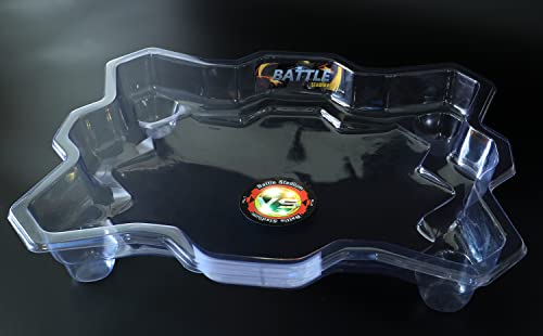 17Tek Bey Stadium Battle Arena Training Ground for Beyblade Battling Game (Transparent with Light)