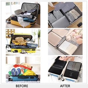 Luggage Organizers for Suitcase,14 Packs Travel Bags Organizer for Luggage,Packing Cubes for Suitcases Organizer Bags Set,Compression Packing Cubes for Travel Packing Organizers (Beige)