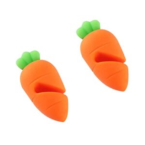 2pcs kitchen utensil holder silicone spatulas cakesicle stand soup pot lid lifter overflow tools silicone clip pot carrot pan bracket boil guard kitchen tool pot cover stopper