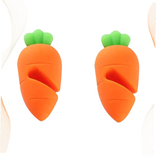 2pcs Kitchen Utensil Holder Silicone Spatulas Cakesicle Stand Soup Pot Lid Lifter Overflow Tools Silicone Clip Pot Carrot Pan Bracket Boil Guard Kitchen Tool Pot Cover Stopper