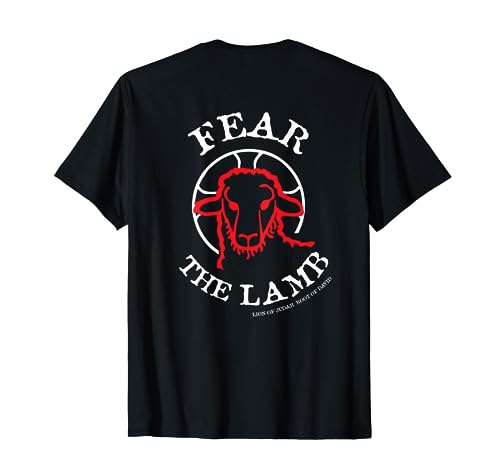 Fear the LAMB OF GOD Jesus Christ Christian Savior Messiah T-Shirt