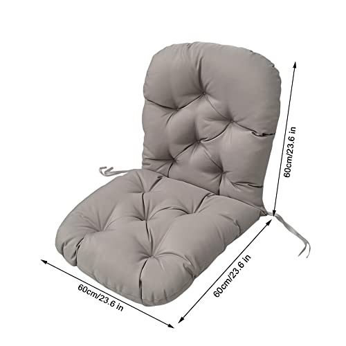 Srutirbo Waterpropf Swivel Rocker Cushion, Hammocks Papasan Chair Cushion, Outdoor Rocking Chair Cushion Tufted High Back Chair Cushion for Rattan Chair Garden Patio (Light Grey)