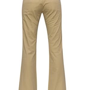 KHAKI & BLUE Women's Work Pants – Low Rise Flared Leg Bootcut Casual Trousers with Pockets 79626JTW098CA Khaki 10