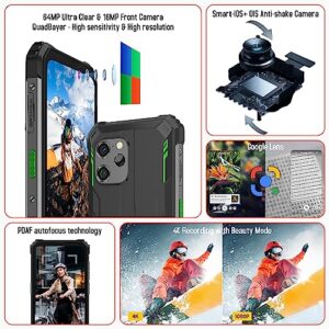Blackview BV8900 Rugged Smartphone 2023, Thermal Camera Android 13 Phone, 16GB 256GB 1TB TF, Helio P90, 6.5-inch 2.4K FHD+ Display, 10000mAh 33W Fast Charge, 64MP Anti-Shake Camera Rugged Phone, NFC