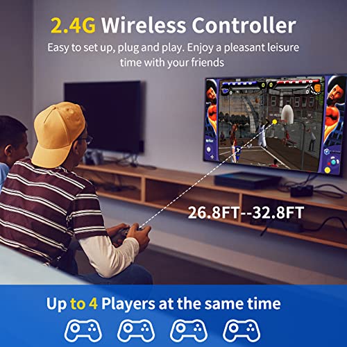 5T Retro Game Console HDD with 60649 Video Games+58 AAA PC Games, 82 Emulator Console, 3 Game System for Win 8.1/10/11 Plug and Play, Up to 6GB/s, 2 Wireless Controllers