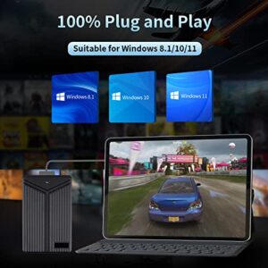 5T Retro Game Console HDD with 60649 Video Games+58 AAA PC Games, 82 Emulator Console, 3 Game System for Win 8.1/10/11 Plug and Play, Up to 6GB/s, 2 Wireless Controllers