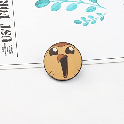 MYOSPARK The Owl House Inspired Gift Owl House Hooty Enamel Lapel Pin Owl House Fan Gift The Owl Home Jewelry for Women Girls (Owl Pin)