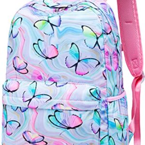 CAMTOP Preschool Backpack for Kids Girls Small Backpacks Purse Kindergarten School Bookbags for Toddler Travel (Age 2-9 Years,Butterfly Printing)