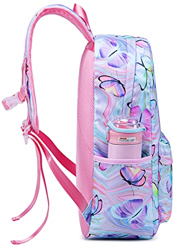 CAMTOP Preschool Backpack for Kids Girls Small Backpacks Purse Kindergarten School Bookbags for Toddler Travel (Age 2-9 Years,Butterfly Printing)