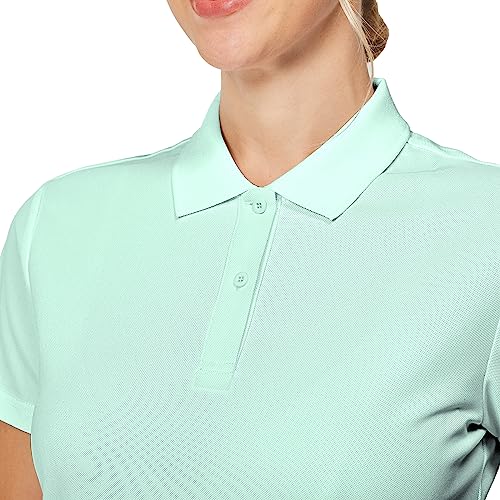 Elevate Your Golf Attire with Women's Lightweight Moisture-Wicking Polo Shirts for a Stylish and Comfortable Game (Mint Green,2XL)