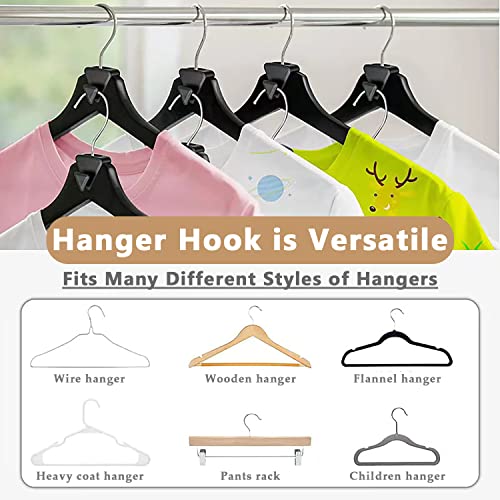 25 Pcs Space Saving Hanger Hooks, Clothes Hanger Connector Hooks, Heavy Duty Cascading Hanger Hooks for Organizer Closet, Fits All Hangers