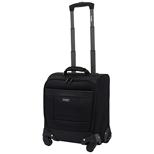 Wrangler 15" Underseat Spinner Carry-On Luggage, Black