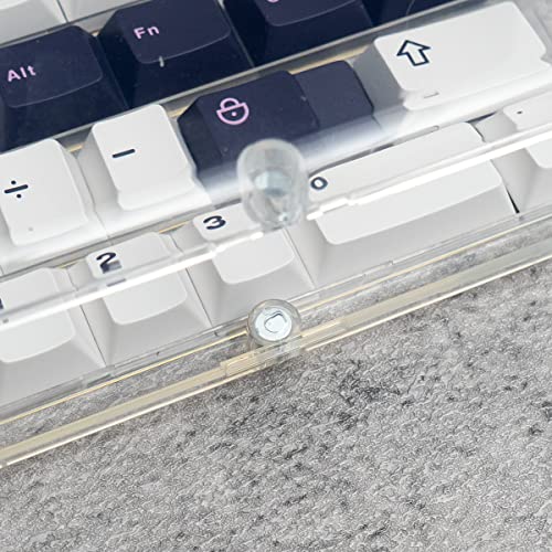 Sumgsn 2 pcs Keycaps Storage Box 104 Keys Transparent Frosted Magnet Display Case for XDA Cherry DSA OEM Profile Mechanical Keyboard