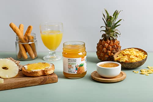 Pineapple Sugar Free Jam – No Added Sugar, No Preservatives, Gluten Free Pineapple Jam – Natural Taste with Perfect Sweetness Pineapple Fruit Spread for Breakfast, Toasts