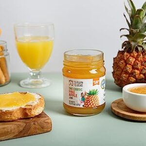 Pineapple Sugar Free Jam – No Added Sugar, No Preservatives, Gluten Free Pineapple Jam – Natural Taste with Perfect Sweetness Pineapple Fruit Spread for Breakfast, Toasts