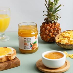 Pineapple Sugar Free Jam – No Added Sugar, No Preservatives, Gluten Free Pineapple Jam – Natural Taste with Perfect Sweetness Pineapple Fruit Spread for Breakfast, Toasts