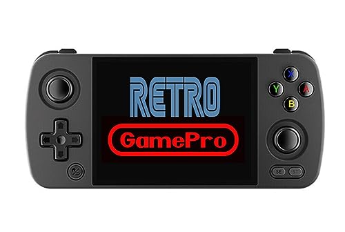 RG405M Retro Handheld Game Console , Aluminum Alloy CNC Android 12 System Support Google Play 4.0 Inch IPS Touch Screen with 128G TF Card 3172 Games (RG405M Black)