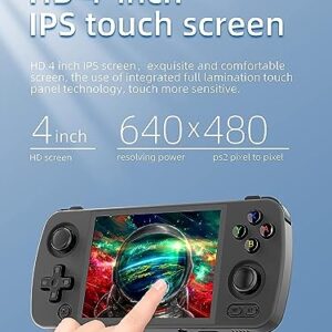 RG405M Retro Handheld Game Console , Aluminum Alloy CNC Android 12 System Support Google Play 4.0 Inch IPS Touch Screen with 128G TF Card 3172 Games (RG405M Black)