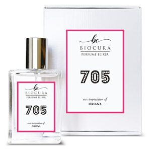 biocura bc perfume 705 inspired by oriana for women replica fragrance dupes eau de parfum spray bottle 1.7 fl oz/50ml-x1