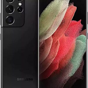 SAMSUNG Galaxy S21 Ultra 5G | G998U Android Cell Phone US Version Smartphone Pro-Grade Camera, 8K Video, 108MP High Res 256GB Phantom T-Mobile Locked - (Renewed) Blackk (256 GB)