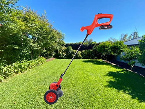 Weed Eater String Battery Powered,Weed Wacker Battery Powered Add Brush Cutter Blade,Lawn Edger Yard Tools Grass Cutter Craftsman Hedge Trimmer Cordless