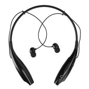 neckband earphones, hv 800 neckband earphones retractable portable stereo sound noise reduction sports headsets