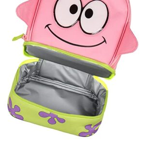 INTIMO SpongeBob SquarePants Lunch Box Patrick Star 3D Character Dual Compartment Insulated Lunch Bag Tote