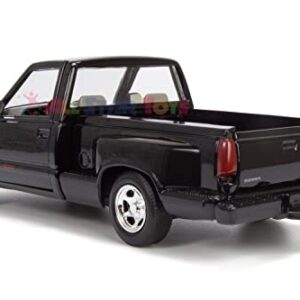 Motormax 1992 GMC Sierra GT Pickup Truck 1/24 Diecast Model Car Black 73204