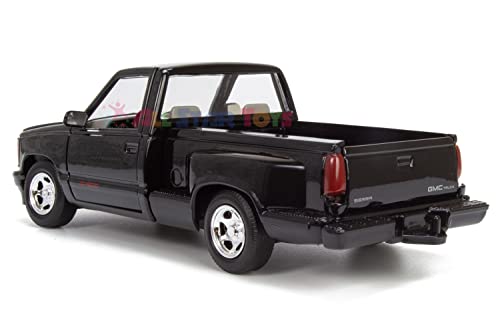 Motormax 1992 GMC Sierra GT Pickup Truck 1/24 Diecast Model Car Black 73204