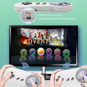 Super Classic Retro Game Console,4K HDMI Video Game System with Built in 2200+ Old School Classic Games and Dual Game Controllers Wireless,Support TF Card and Plug and Play.