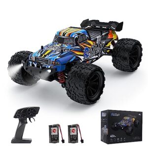 rhybor high speed rc cars 40kph for adult, 9500e 1:16 scale remote control monster truck, racing hobby rc car for adults, 4x4 all terrain off-road rc truck for boys