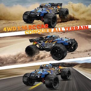 Rhybor High Speed RC Cars 40KPH for Adult, 9500E 1:16 Scale Remote Control Monster Truck, Racing Hobby RC Car for Adults, 4x4 All Terrain Off-Road RC Truck for Boys