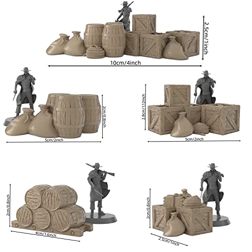 Cargo Piles Scatter Terrain DND Scenery Terrain 3D Printed 28mm Paintable Miniatures for Dungeons and Dragons Pathfinder, Warhammer 40k Tabletop Games