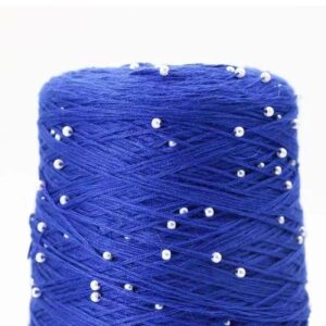 330g/Ball Cotton+ Pearl Bead Yarn for Knitting Wool Thread Crochet Sweaters Scarf Hat Crafts DIY Weaving Lines (Color : 25)