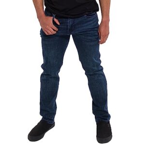 kenneth cole reaction mens jeans slim fit - 2-way stretch denim jeans for men slim fit - mens blue jeans 5-pocket (jay, 38x30)