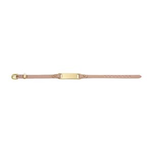 Fossil Women's Heritage Engravable Bracelet, Color: Gold/Beige (Model: JF04433710)