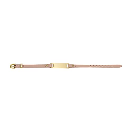 Fossil Women's Heritage Engravable Bracelet, Color: Gold/Beige (Model: JF04433710)