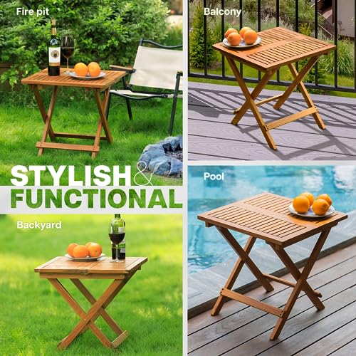 Folding Bistro Side Table