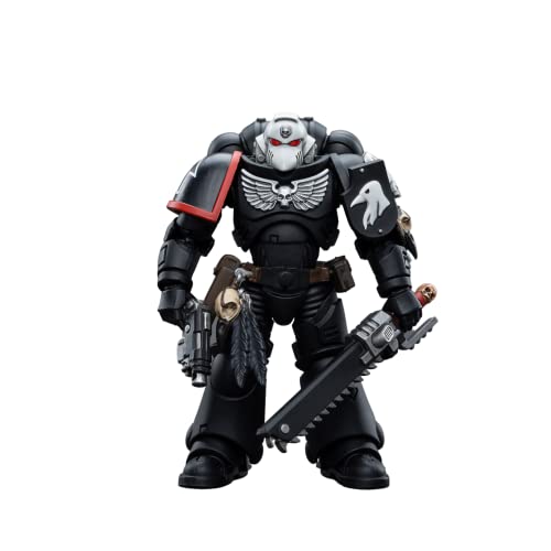 JoyToy 1/18 Warhammer 40,000 Action Figure Raven Guard Intercessors Sergeant Rychas Collection Model(4.7Inch)