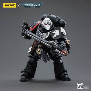 JoyToy 1/18 Warhammer 40,000 Action Figure Raven Guard Intercessors Sergeant Rychas Collection Model(4.7Inch)