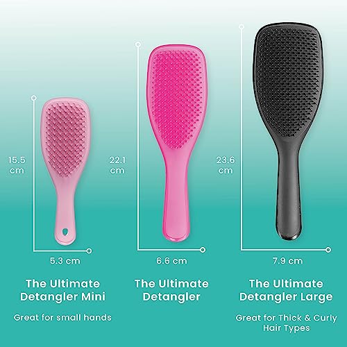 Tangle Teezer x Barbie The Ultimate Detangling Brush, Dry and Wet Hair Brush Detangler for All Hair Types, Totally Pink